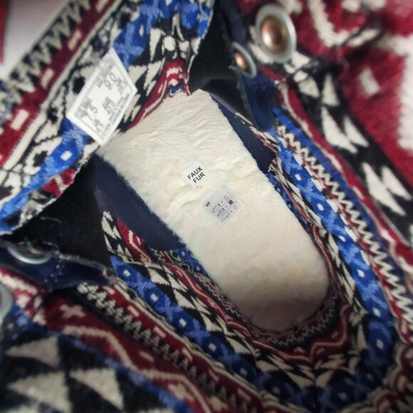 Vans Off The Wall Blue Suede High Tops Sz 7.5Mens 9Womens - Picture 9 of 16